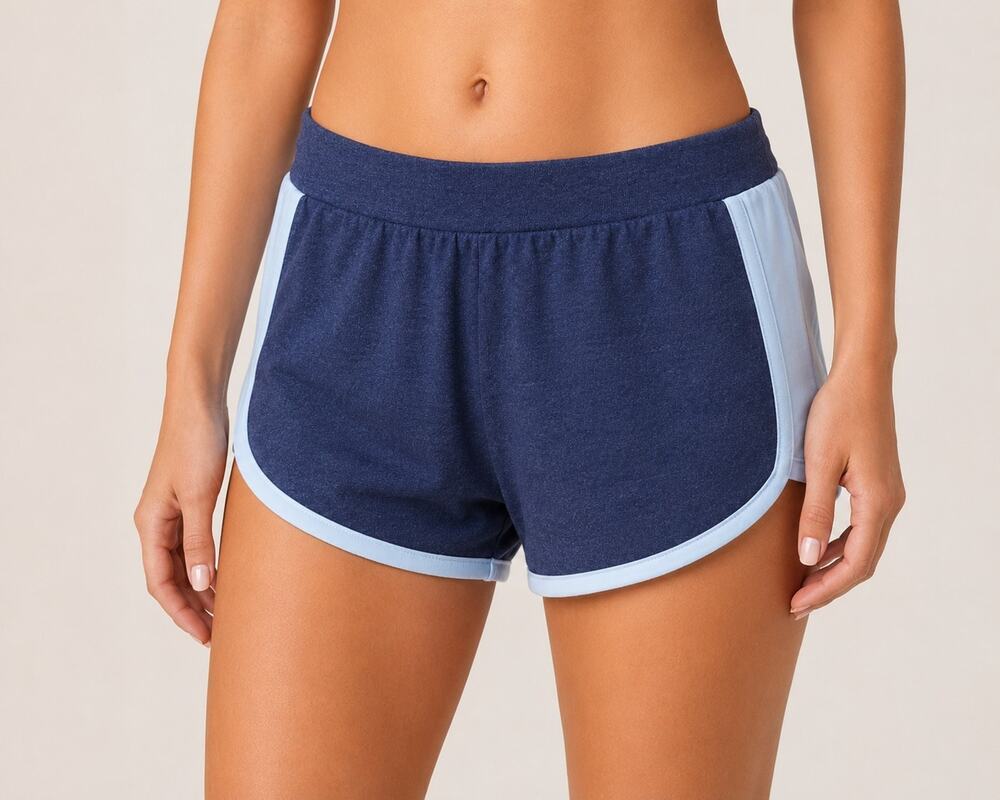Chaser XS Heather Blue Dolphin Lounge Shorts  Retro NWT